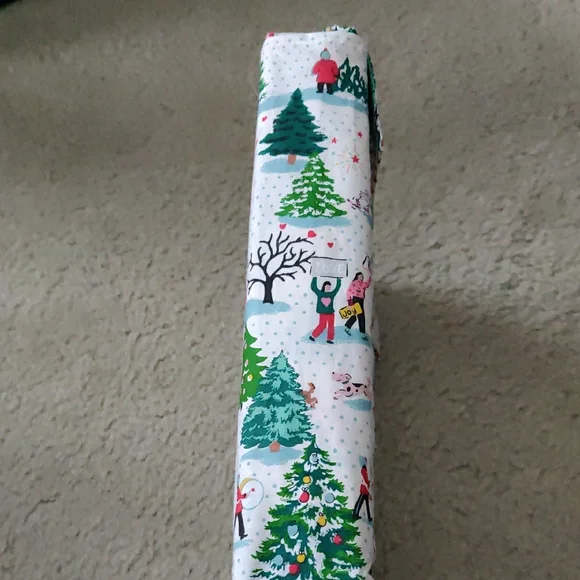 New!CATH KIDSTON London SHINE BRIGHT Cream CHRISTMAS VILLAGE Twin SHEET SET 3PC